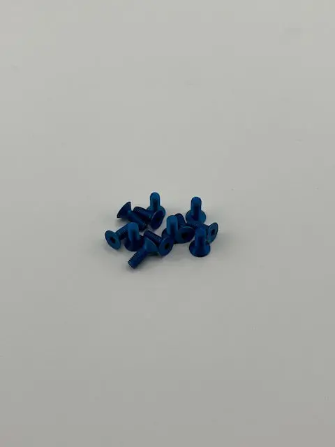 Blue Aluminum Metric Screws 3
