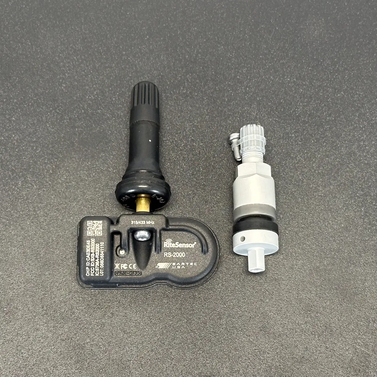 Tpms Sensor Pre-Programmed For Your Vehicle - 315/433 Mhz | Rubber & Metal Valve Kit 1