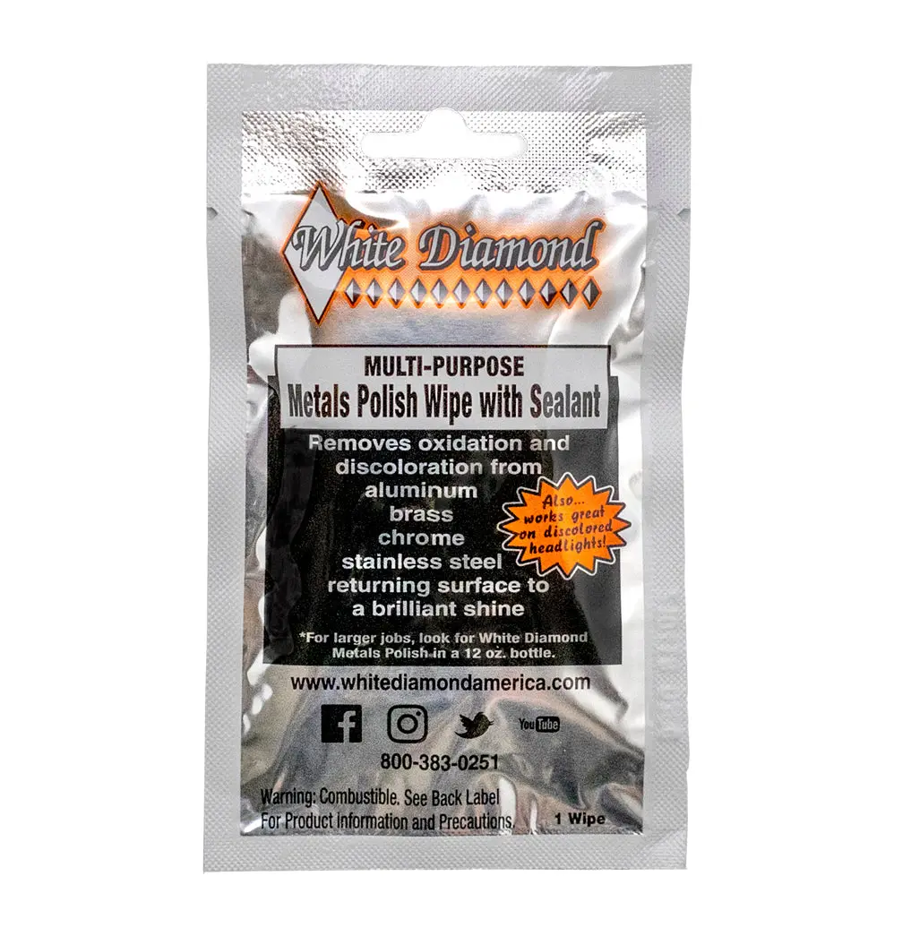 Metal Polish & Long Lasting Sealant Wipe 12 Pack 1