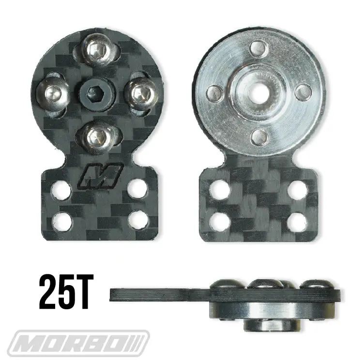 Morbo 25T Adjustable Carbon Fiber Servo Horn (Square 19Mm X 20Mm) 1