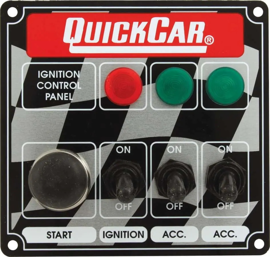 Switch Panel, 4-5/8 X 4-3/8", 3 Toggles / 1 Momentary Button 1