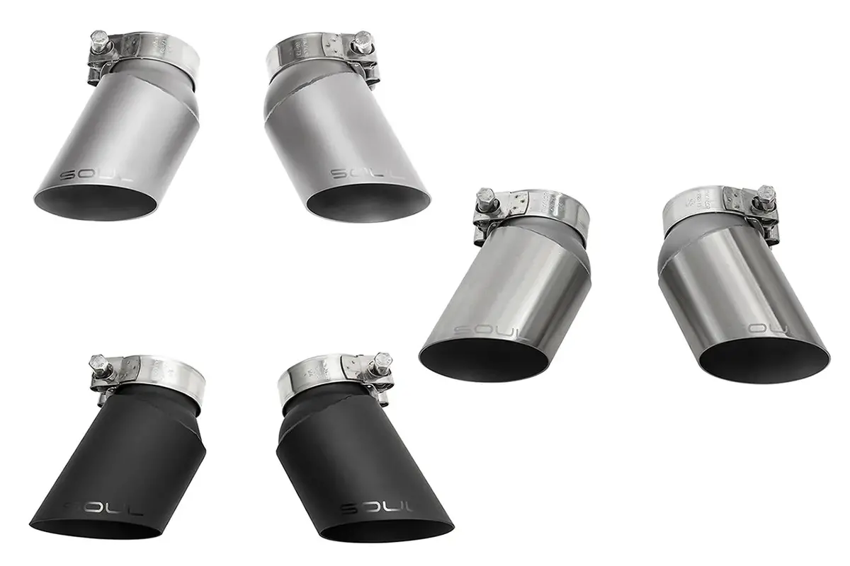 Soul Gt2 Style Bolt On Exhaust Tips Porsche 997.1 Turbo (2006-2009) 1