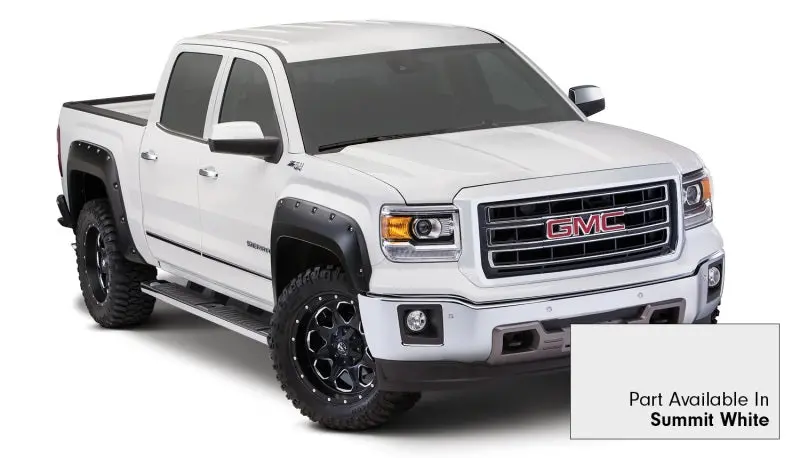 Bushwacker 19-21 Chevrolet Silverado 1500 Pocket Style Flares 4Pc - Summit White 1