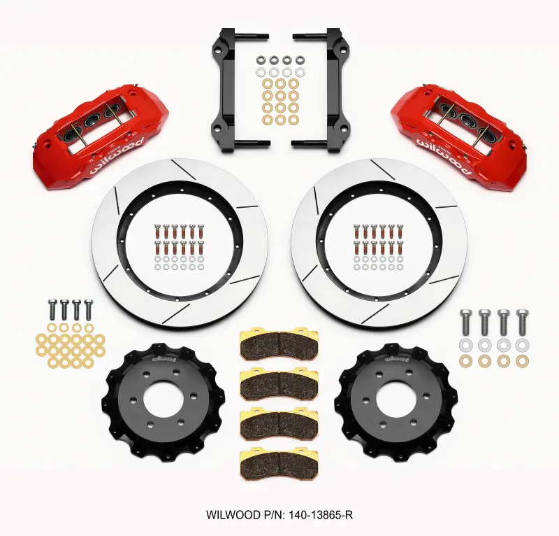 Wilwood Tx6r Front Kit 15.50In Red 2010-Up Ford F150 (6 Lug) - 140-13865-R 1