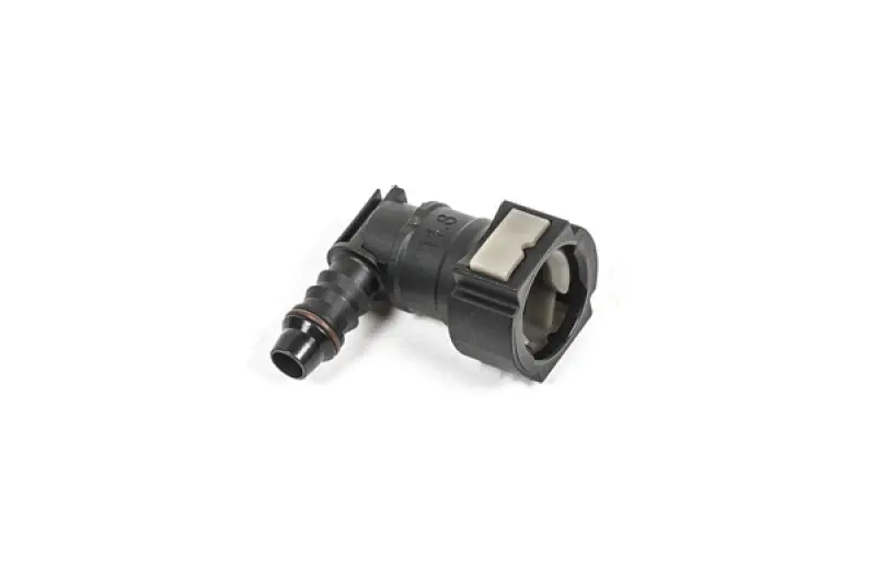 Radium Engineering 12Mm Sae Female Fitting To 90 Degree 3/8In Barb 1