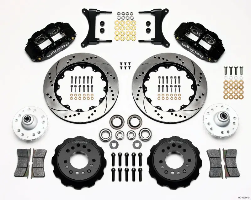 Wilwood Narrow Superlite 6R Front Hub Kit 14.00In Drilled 79-87 Gm G Body - 140-12299-D 1