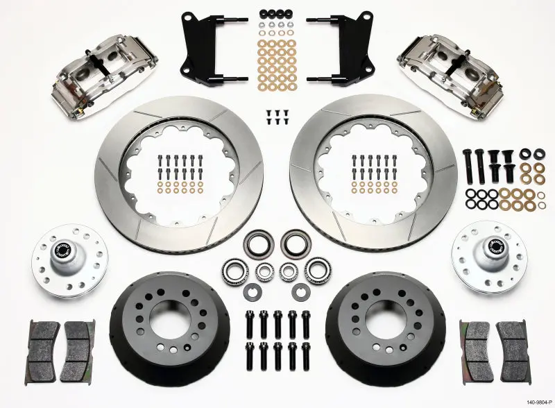 Wilwood Narrow Superlite 6R Front Hub Kit 14.00In Polished 67-69 Camaro 64-72 Nova Chevelle - 140-9804-P 1