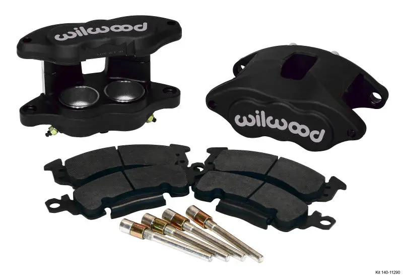 Wilwood D52 Front Caliper Kit - Black Ano 2.00 / 2.00In Piston 1.28In Rotor - 140-11290 1