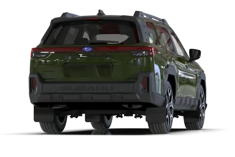 Rally Armor 2026 Subaru Outback Black Mud Flap - Metallic Black Logo 1