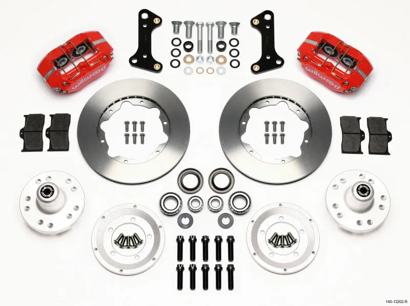 Wilwood Dynapro Dust-Boot Front Kit 11.00In Red 67-69 Camaro 64-72 Nova Chevelle - 140-13202-R 1