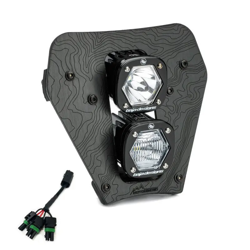 Baja Designs 24-25 Ktm Exc-F Dual S1 Gemini (D/C) Led Headlight Kit W/ Hi-Low Harness - Clear 1