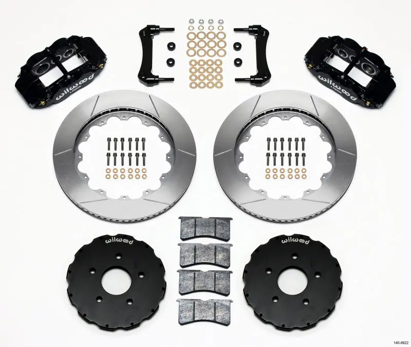 Wilwood Narrow Superlite 6R Front Hat Kit 14.00In 2005-Up Corvette C6 - 140-8922 1