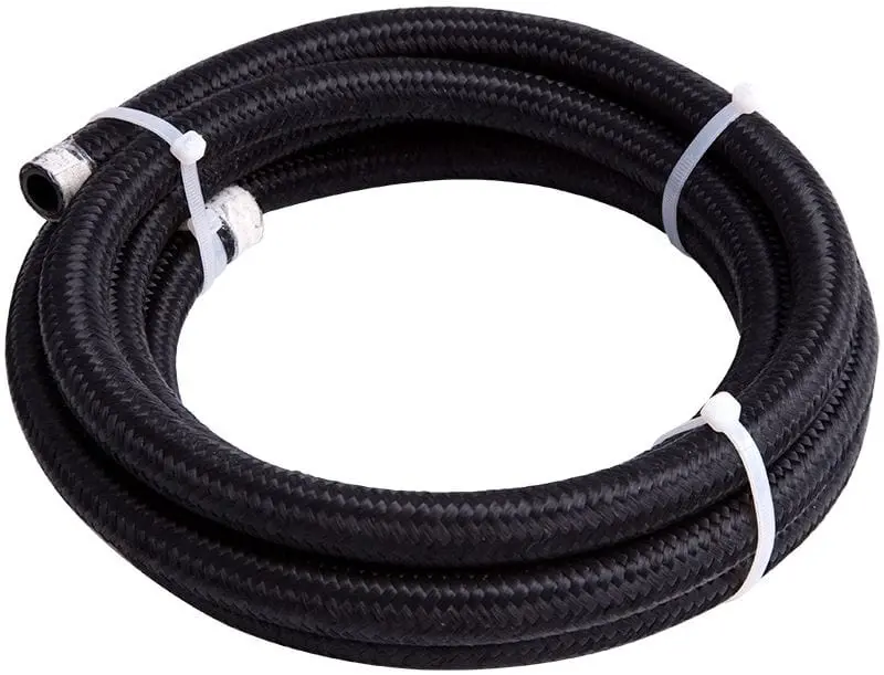 Af450 Black Braided Lightweight -6An Hose – 1-Meter Length 1