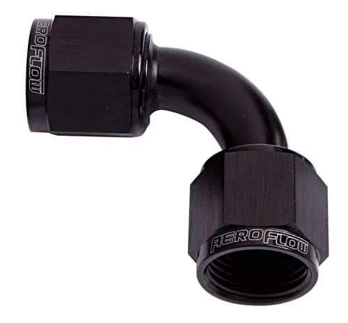 An-6 Black 90° Female Swivel Coupler – Af133-06Blk 1