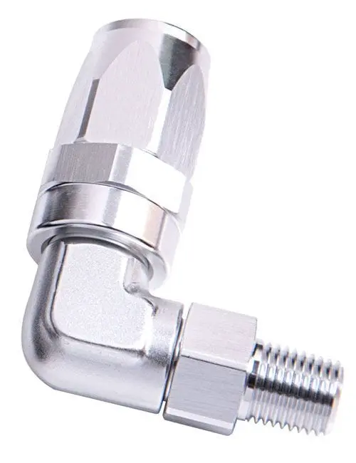 An-Style 90° Swivel Hose End – 3/8" Male Npt To -10An Tapered Fitting (Af829-10-06S) 1