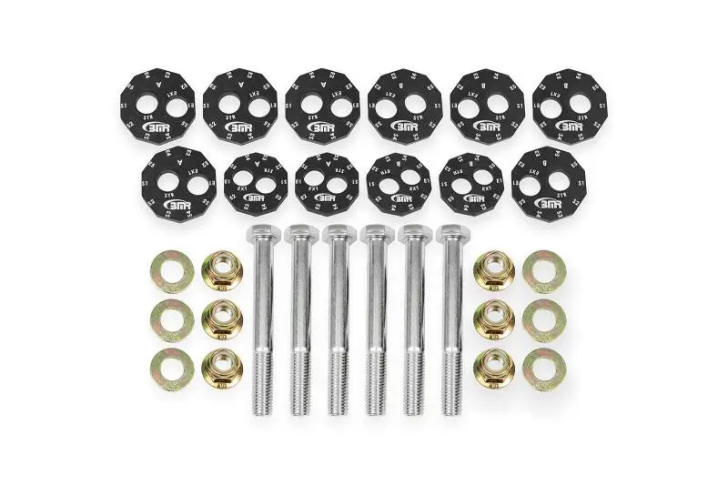 Bmr 06-13 Chevrolet Corvette C6 Z06 / 09-13 Zr1 Camber Bolt Kit - Black Anodized 1