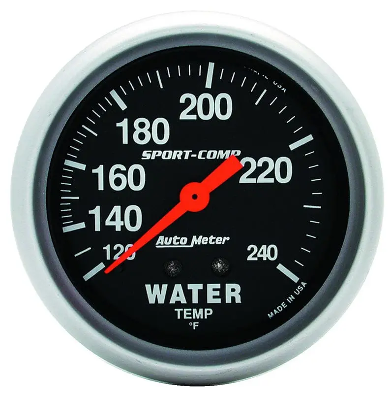 Autometer Sport-Comp Au3432 Water Temperature Gauge 1