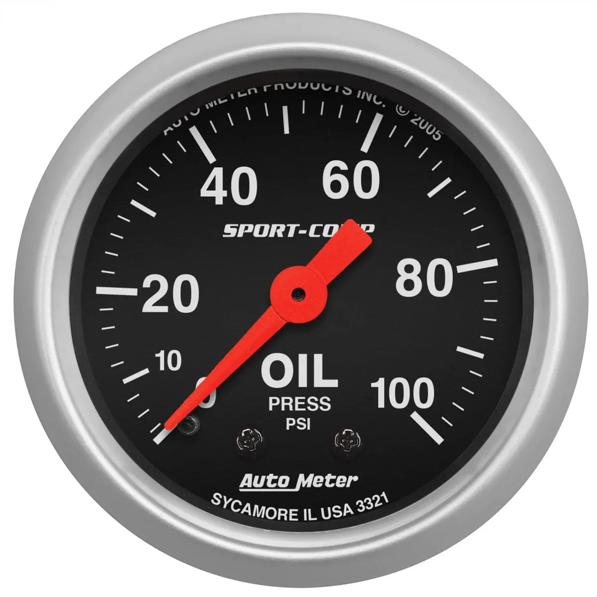 Autometer 3321 Sport-Comp Analog Speedometer Gauge 1