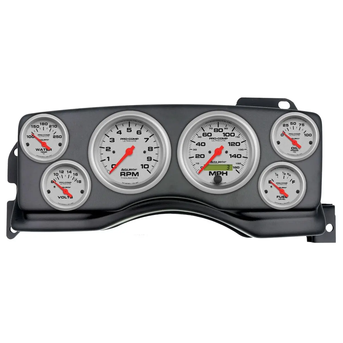 Autometer 2927-13 Ultra-Lite Instrument Cluster – Digital Display, Compact Housing 1