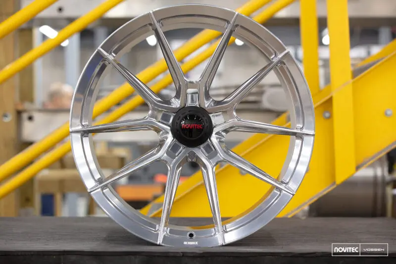 Vossen X Novitec Nf10 21X9 Et:39 Brushed - Gloss Clear Ferrari 458 / Portofino / Roma Front Wheel 1