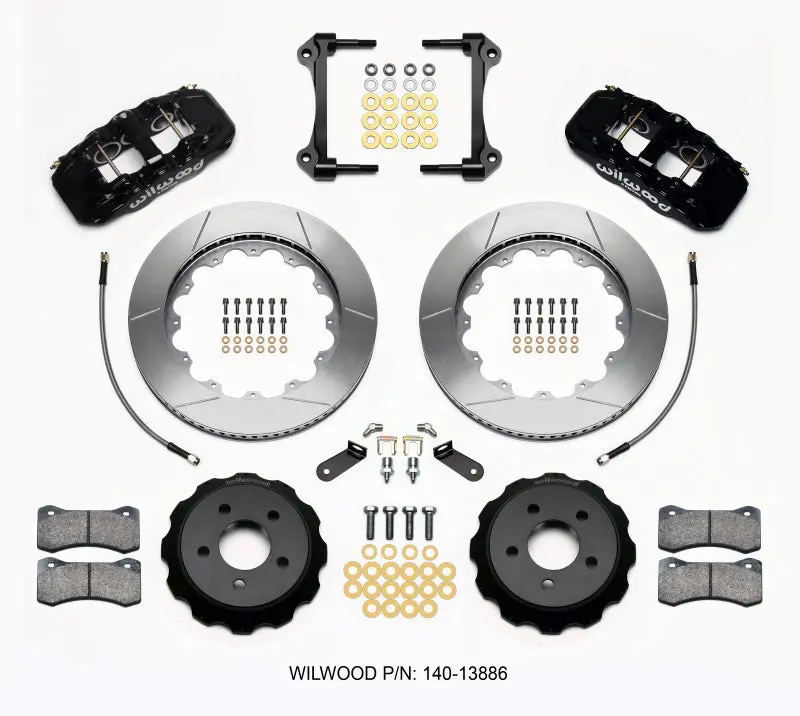 Wilwood Aero6 Front Hat Kit 14.00 2015-Up Mustang W/Lines - 140-13886 1