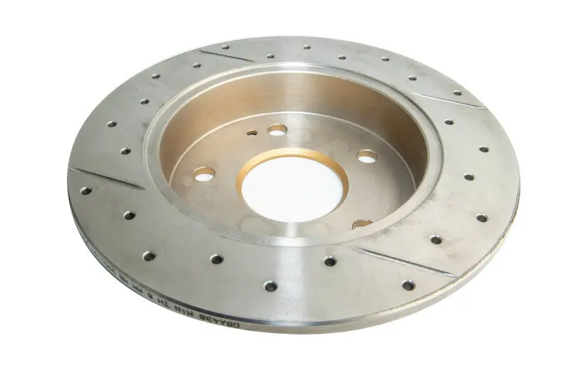 Dba 06-15 Acura Csx Rear Street Series Drilled & Slotted Rotor W/Gold Hat 2