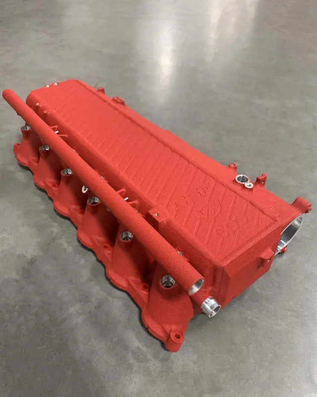 Csf Toyota A90/A91 Supra/ Bmw G-Series B58 Charge-Air Cooler Manifold - Crinkle Red 1
