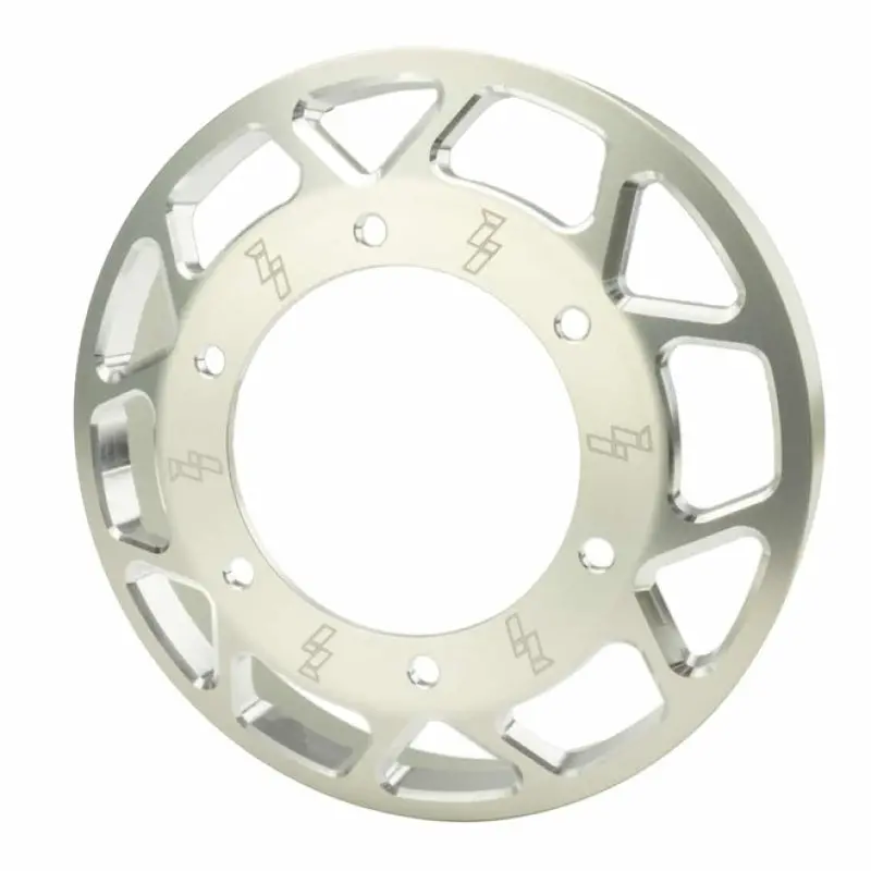 Industrial Injection 03-12 Cummins 5.9L/6.7L Billet Common Rail Fan Pulley W/Bolts - Clear Anodized 1