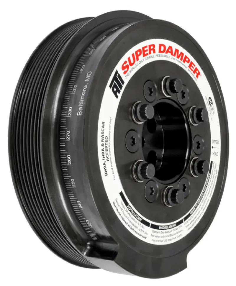 Ati Damper - 7.95In - Steel - 8 Grv - Ford 6.0 - Powerstroke - 03-07 - Ext Bal - 3 Ring - Diesel 1