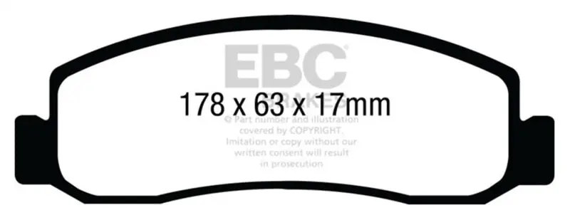 Ebc 11 Ford F250 (Inc Super Duty) 6.2 (2Wd) Yellowstuff Front Brake Pads 1