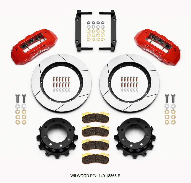 Wilwood Tx6r Rear Kit 15.50In Red 2005-2012 Ford F250/F350 4Wd - 140-13868-R 1