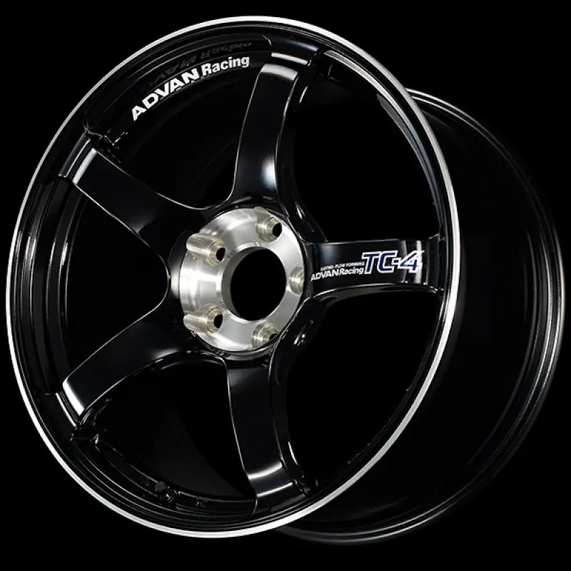Advan Tc-4 Se 17X9.0 / +45 Offset / 5-114.3 / 73Mm Bore / Racing Gloss Black & Diamond Cut 1