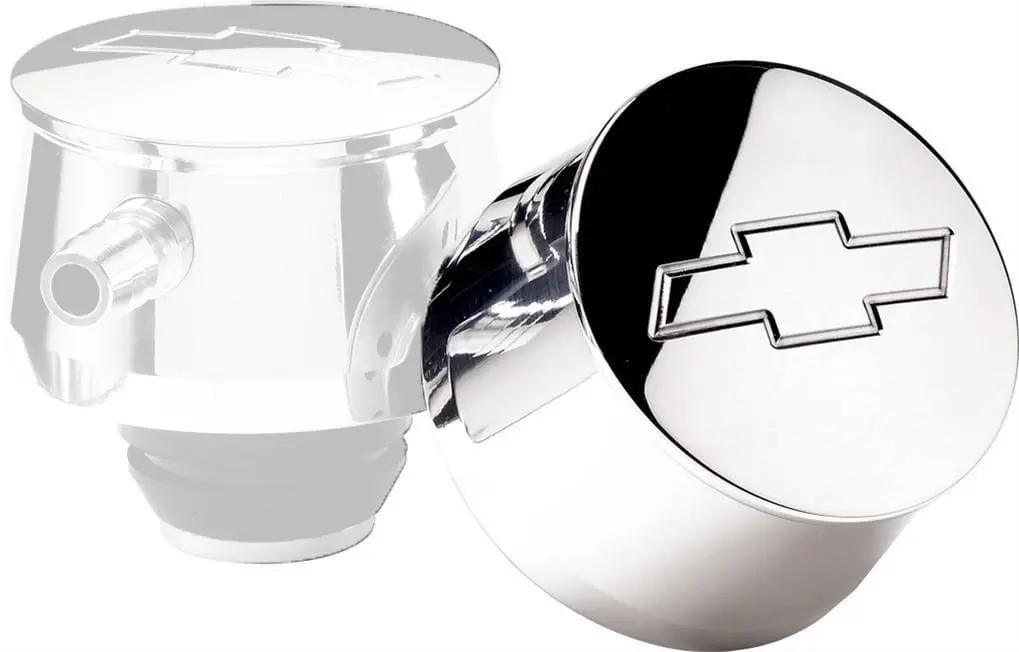 Polished Bowtie-Emblem Round Valve Cover Breather Bs20220 1