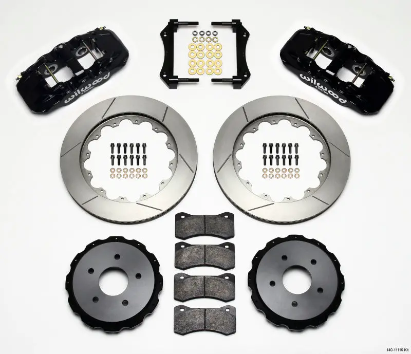 Wilwood Aero4 Rear Kit 14.00In 97-04 Corvette C5/Z06 05-13 C6 - 140-11119 1