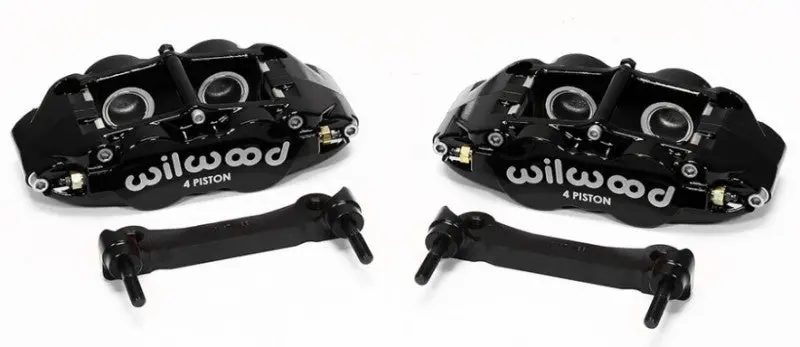 Wilwood Narrow Superlite 4R Rear Caliper & Bracket Kit - Black 97-13 C5/C6 Corvette W/ Oem Rotors - 140-14026 1