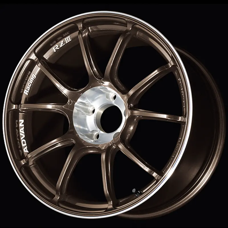 Advan Rziii 18X10.5 / +25 Offset / 5X114.3 Bc / 73Mm Bore / Umber Bronze Metallic & Diamond Cut 1