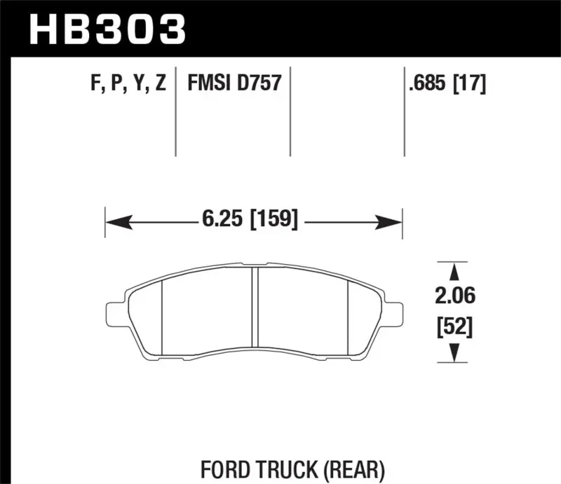 Hawk Super Duty Street Brake Pads - Hb303p.685 2