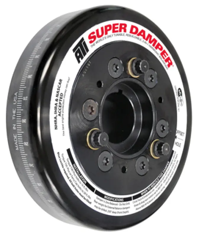 Ati Damper - 6.325In - Alum - Chevy Ls - Smooth - C-Bore Front - 3 Ring 1