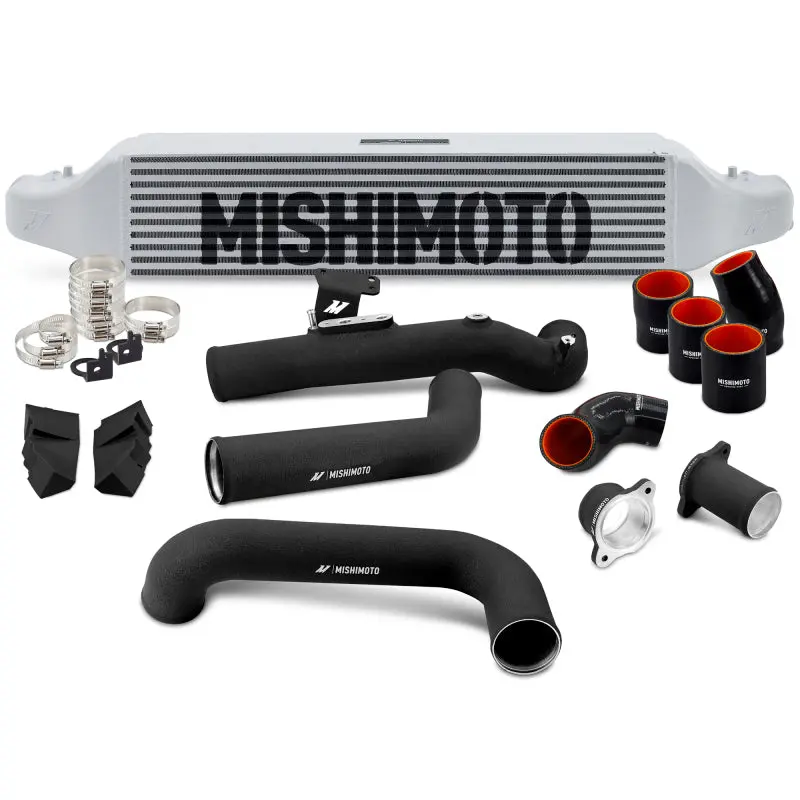 Mishimoto 2022+ Honda Civic 1.5T Intercooler Kit - Silver Intercooler - Black Pipes 1