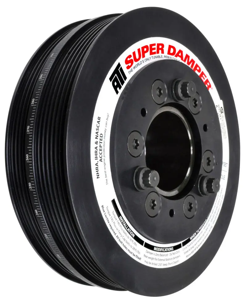 Ati Damper - 7.48In - Alum - 6/4 Grv - 2016+ Chevy Camaro Lt1/Lt4 Wet Sump - (Excl Sc Pulley) 1