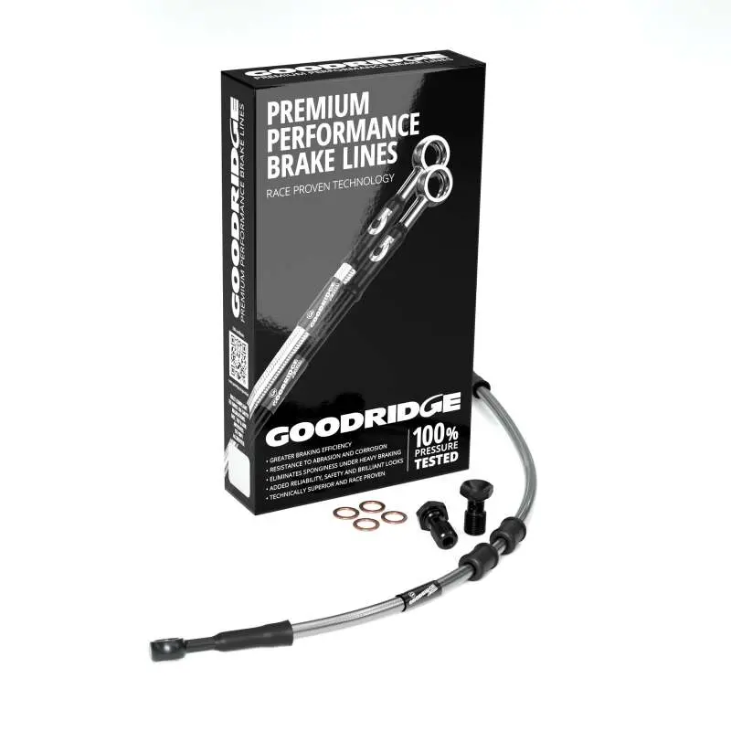 Goodridge 14-22 Hd Flh Cvo Multi (W/Abs) +6In Front Brake Line Kit - Clear 1