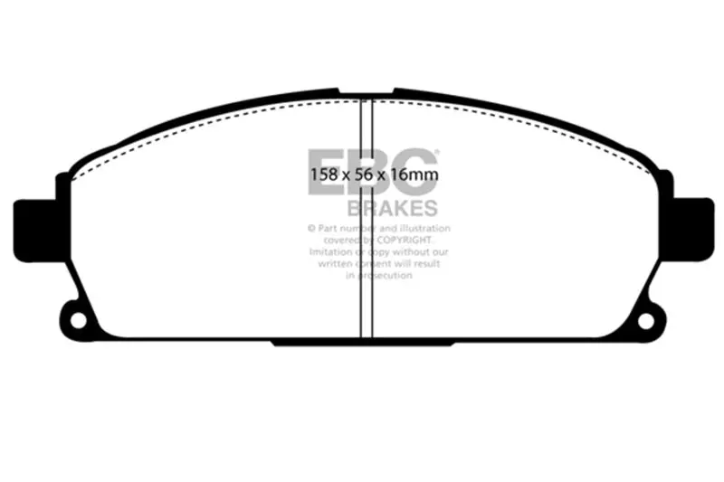 Ebc 97-00 Infiniti Q45 4.1 Greenstuff Front Brake Pads 1