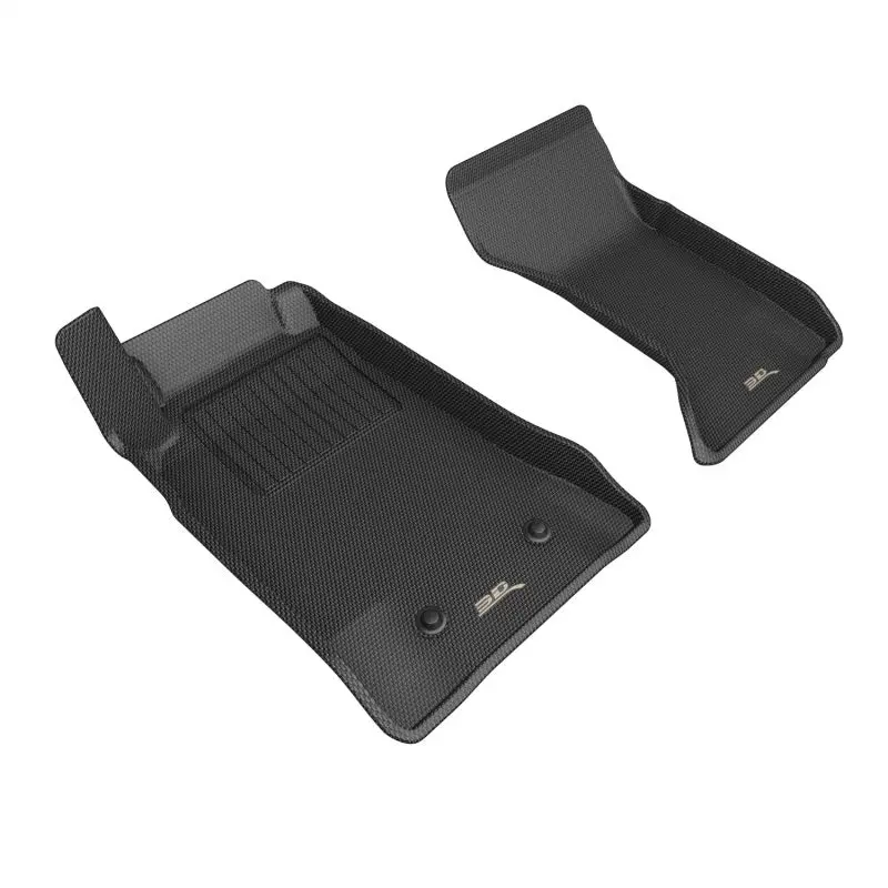 3D Maxpider 06-15 Mazda Mx-5 Miata 1St Row Floormat - Black 1