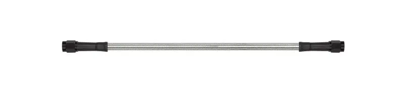 Goodridge 68In Universal Brake Line Assembly W/Black Zinc Fittings & Clear Hose 1