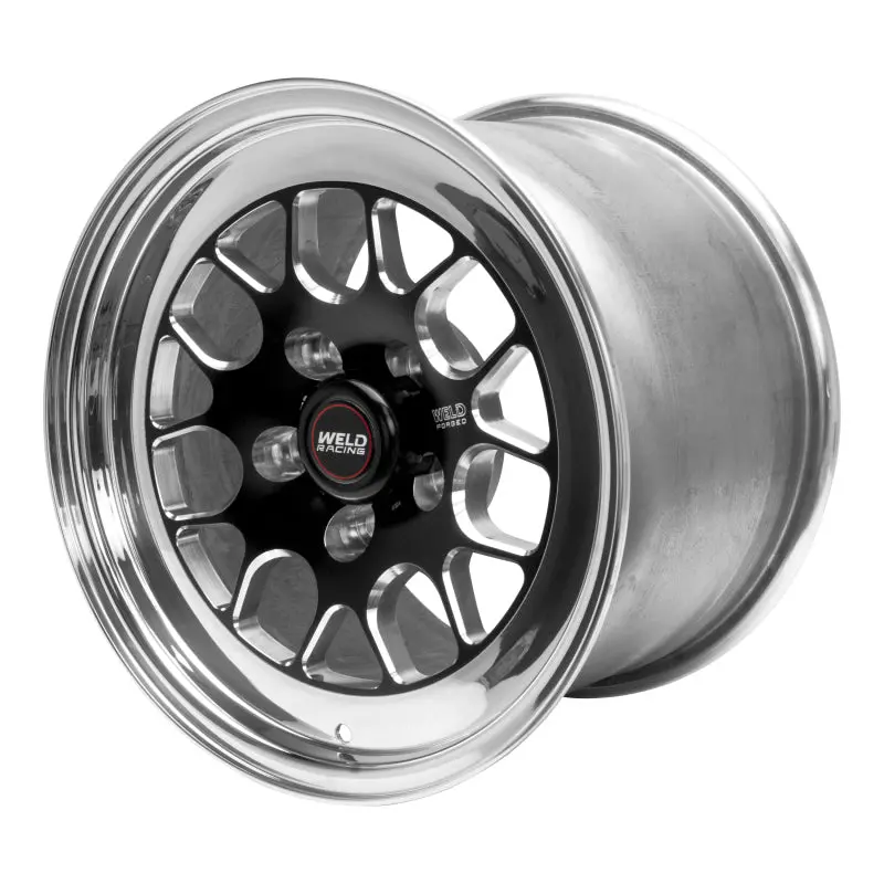 Weld S77 15X4 / 5X4.75 Bp / 2.5In. Bs Black Wheel (Low Pad) - Non-Beadlock - 77Lb-504B25a 1