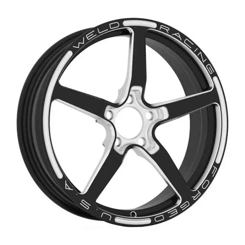 Weld Alumastar 1-Piece 18X6 / 5X120 Bp / 3.2In Bs Gloss Black Milled Wheel 1