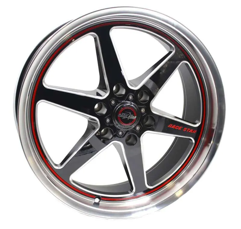 Race Star 93 Truck Star 20X9 6X5.50Bc 6.00Bs Black/Machined Wheel 1