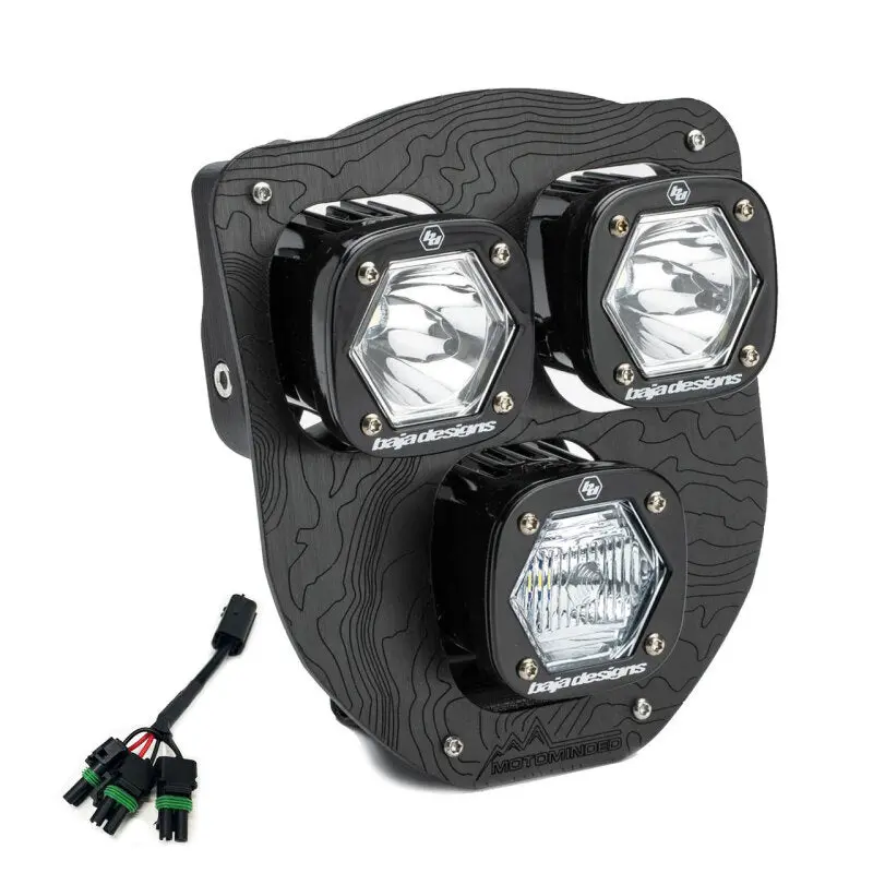 Baja Designs 24-25 Husqvarna Fe-S Triple S1 Hydra (D/C) Led Headlight Kit W/ Hi-Low Harness - Clear 1