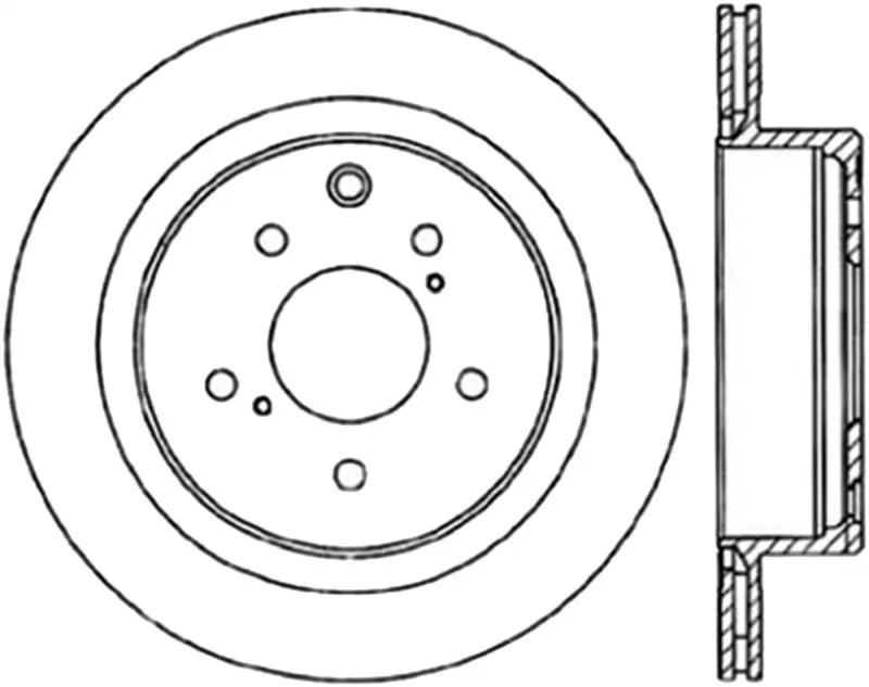 Stoptech Power Slot 6/89-96 Nissan 300Zx Slotted & Drilled Left Rear Rotor 1