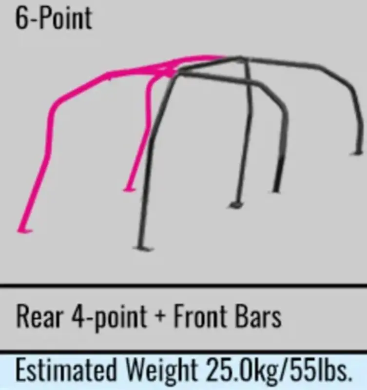 Cusco Safety 21 4-Pssgr Dash-Escape 6-Pt Roll Cage Honda Civic Type R Fd2 (S/O-No Cancel) 1